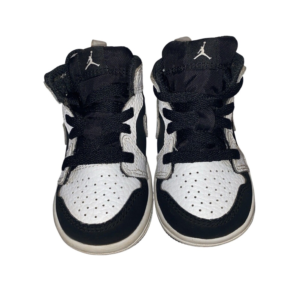 Air Jordan (TD) Air Jordan 1 Mid 'White' 640735-113 Kids Size 4C Basketball Shoe